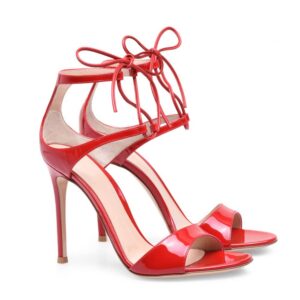 Sandalia de Tacón Roja
